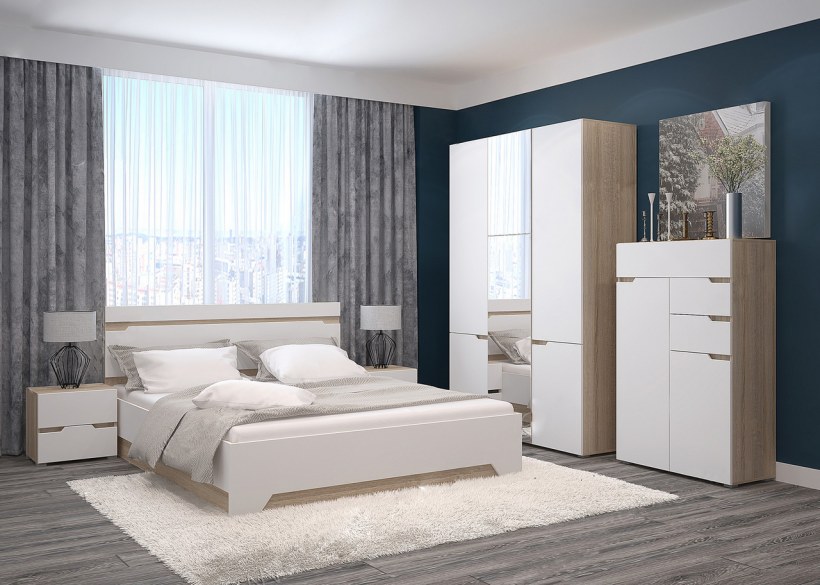 Спальня Анталия сонома белый
