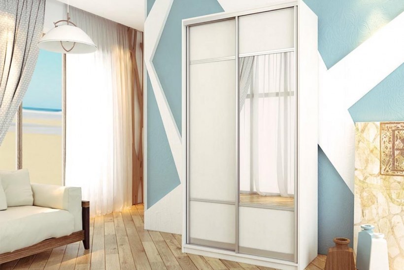 Hoff шкаф купе белый Boston