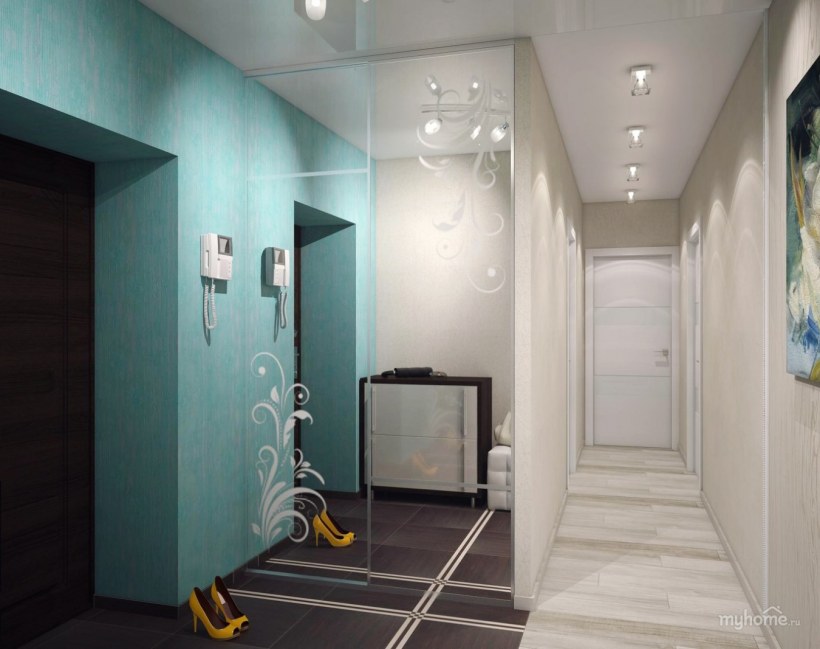 Бирюзовая прихожая
