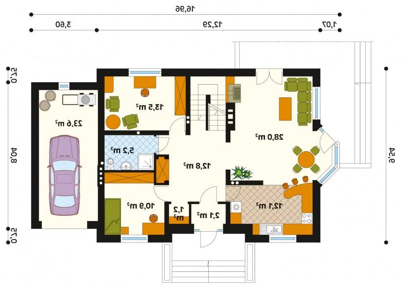 Планы домов двухэтажных с бассейном