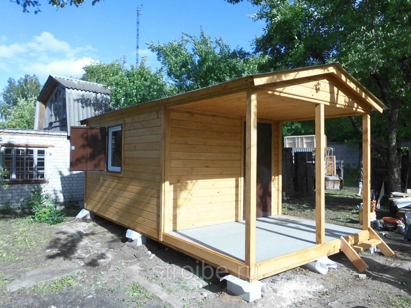 Бытовка с верандой