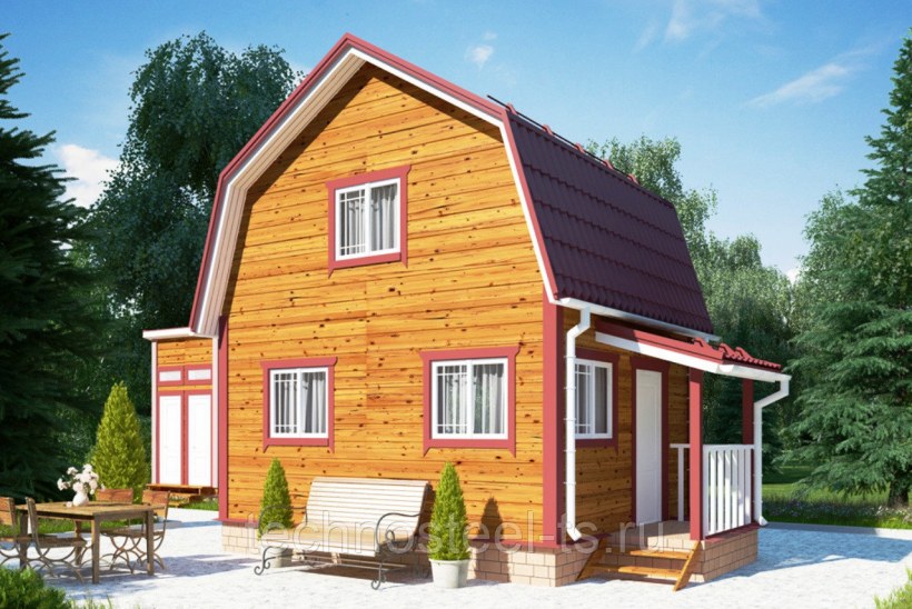 Каркасно щитовой домик