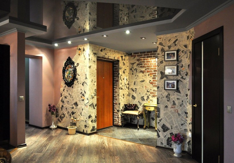 Маленькая прихожая в деревенском стиле