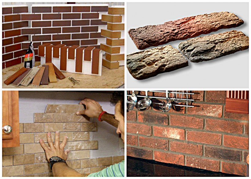 Укладка декоративного кирпича