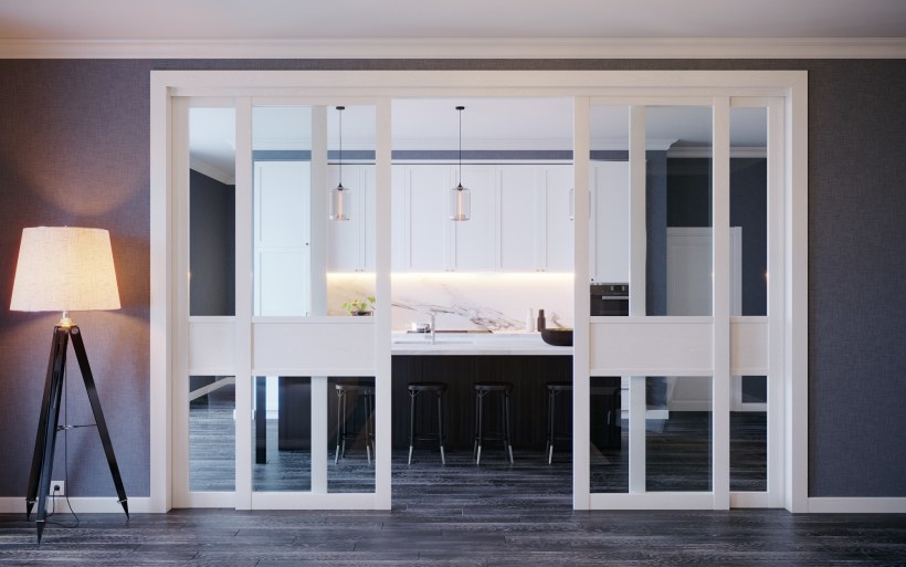 Стеклянные перегородки для зонирования пространства