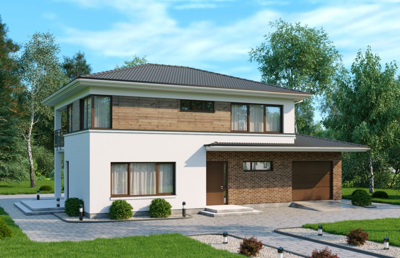 Дома со встроенным гаражом