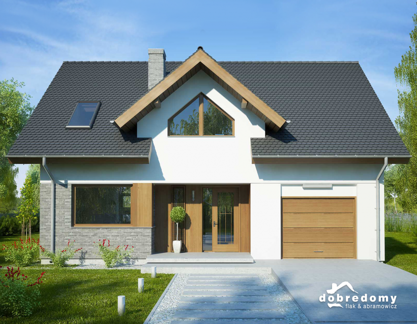 Мансардный дом с гаражом