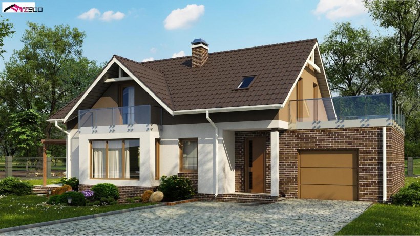 Дом z500 с мансардой