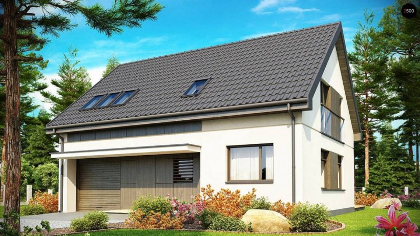 Проект z151 с мансардой