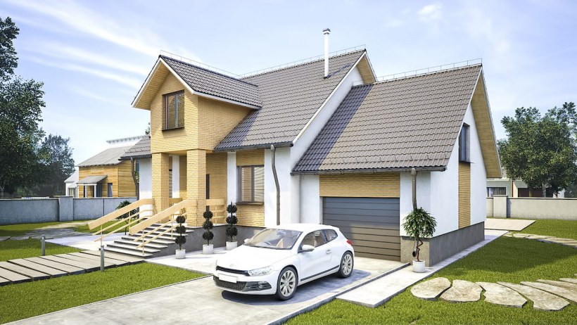 Дом с гаражом