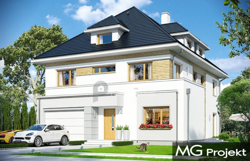 Красивая крыша для двухэтажного дома