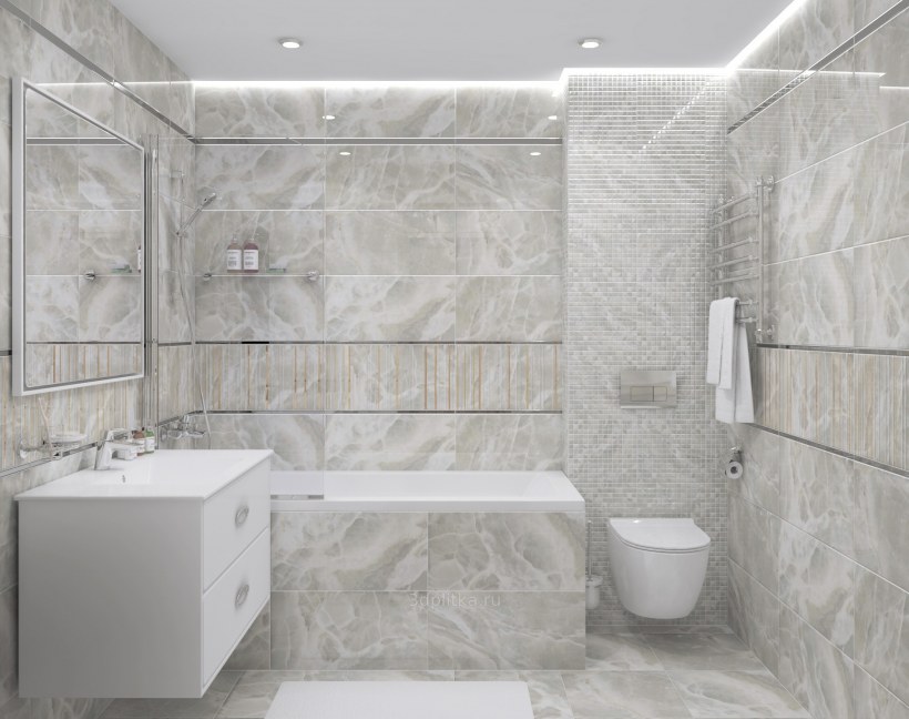 Плитка laparet Atlantic White