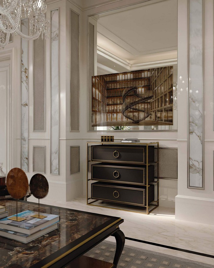 Мебель для гостиной в неоклассическом стиле