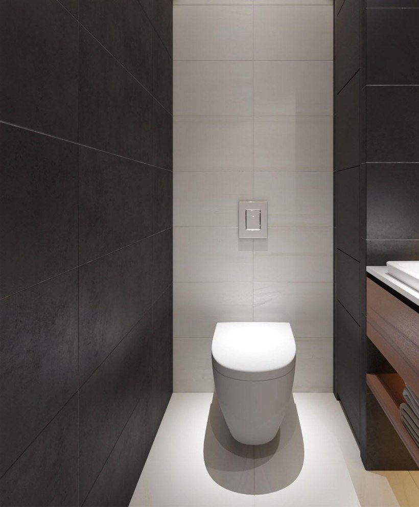 Интерьер туалета маленького размера