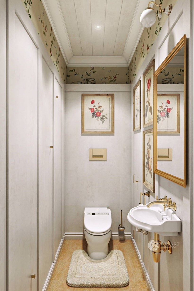 Туалетная комната в скандинавском стиле