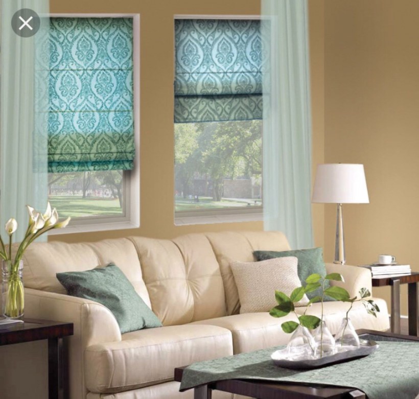 Шторы римские Эскар Дамаск