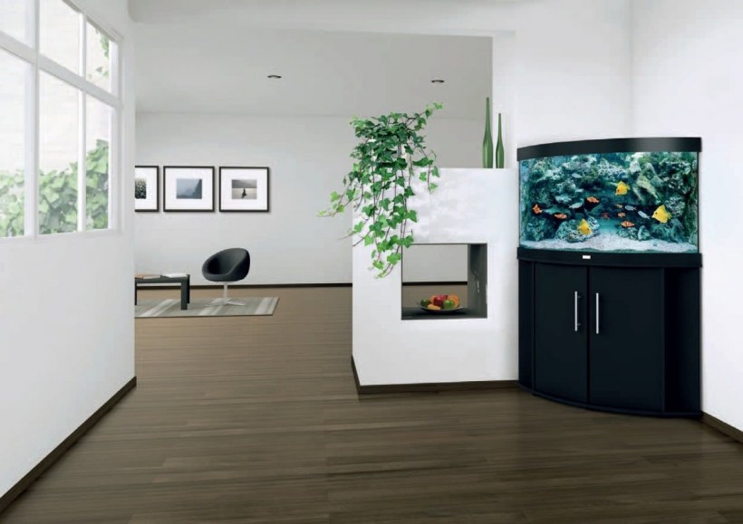 Мебель для гостиной с аквариумом