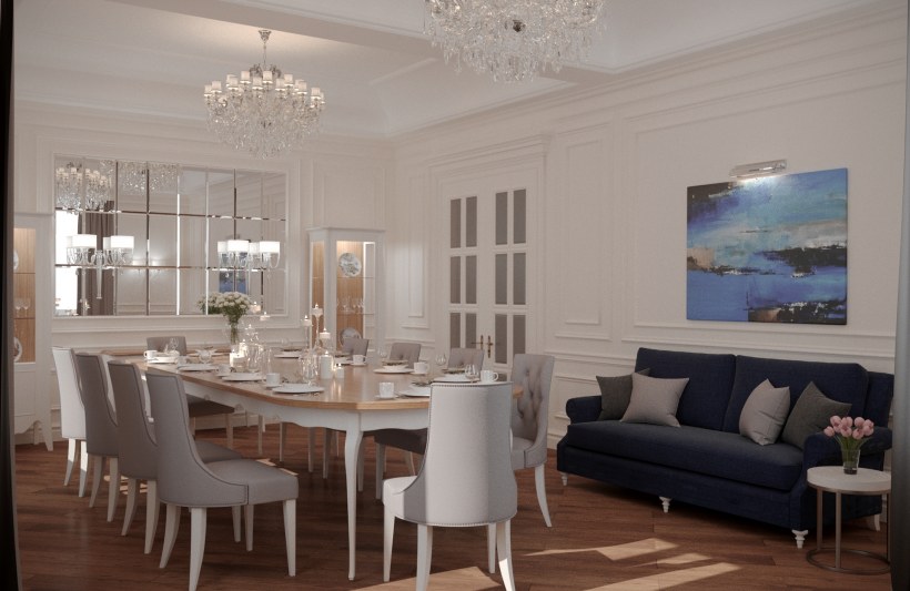 Однокомнатная квартира в стиле современная классика