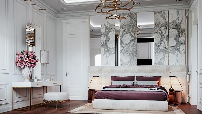 Стеновые панели буазери в арт деко