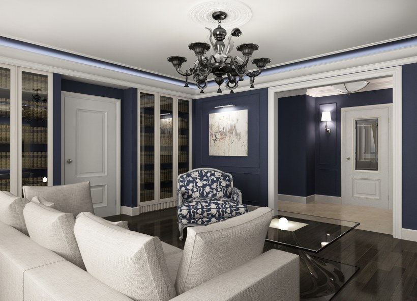 Неоклассика сталинка гостинная