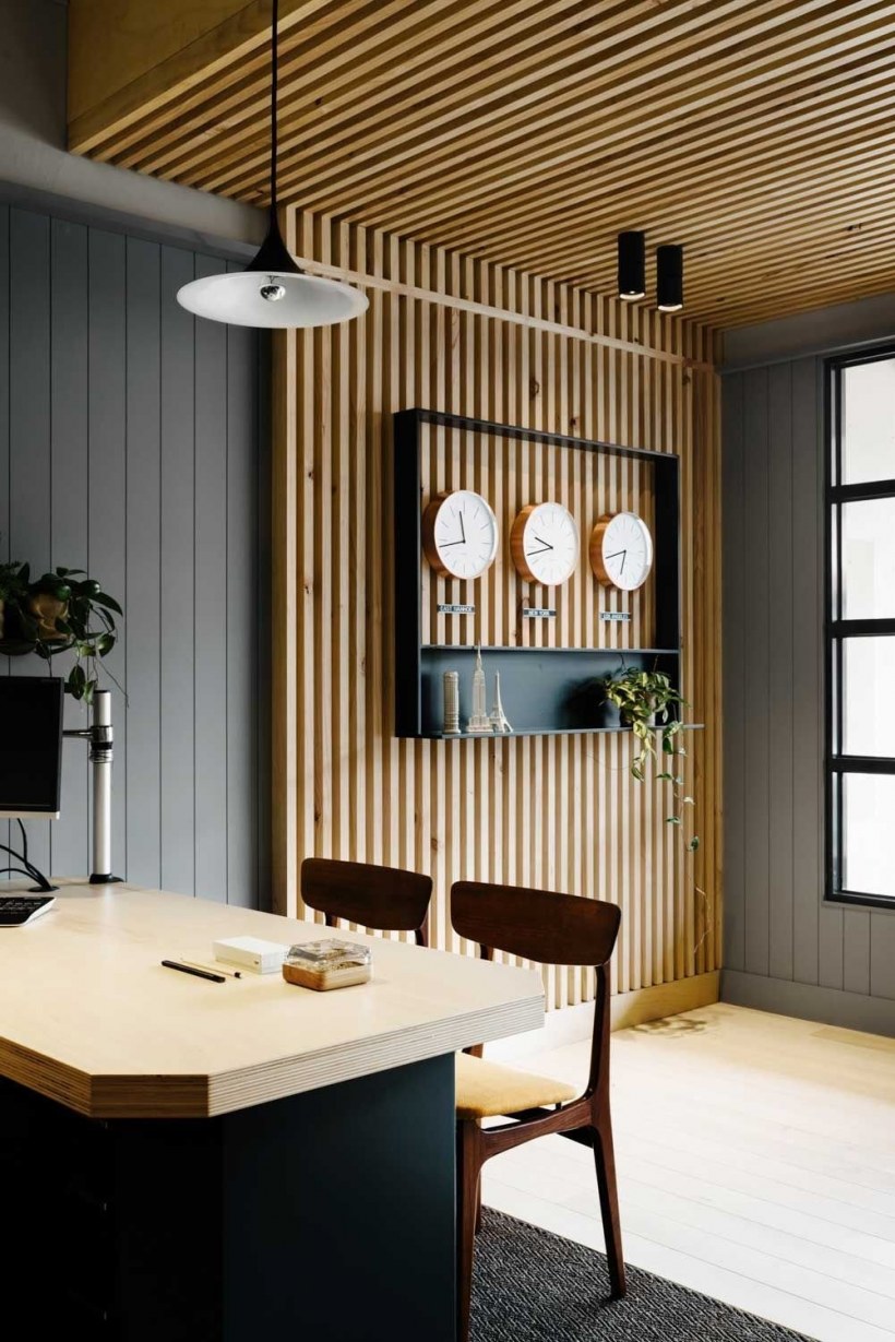 Деревянные планки в интерьере