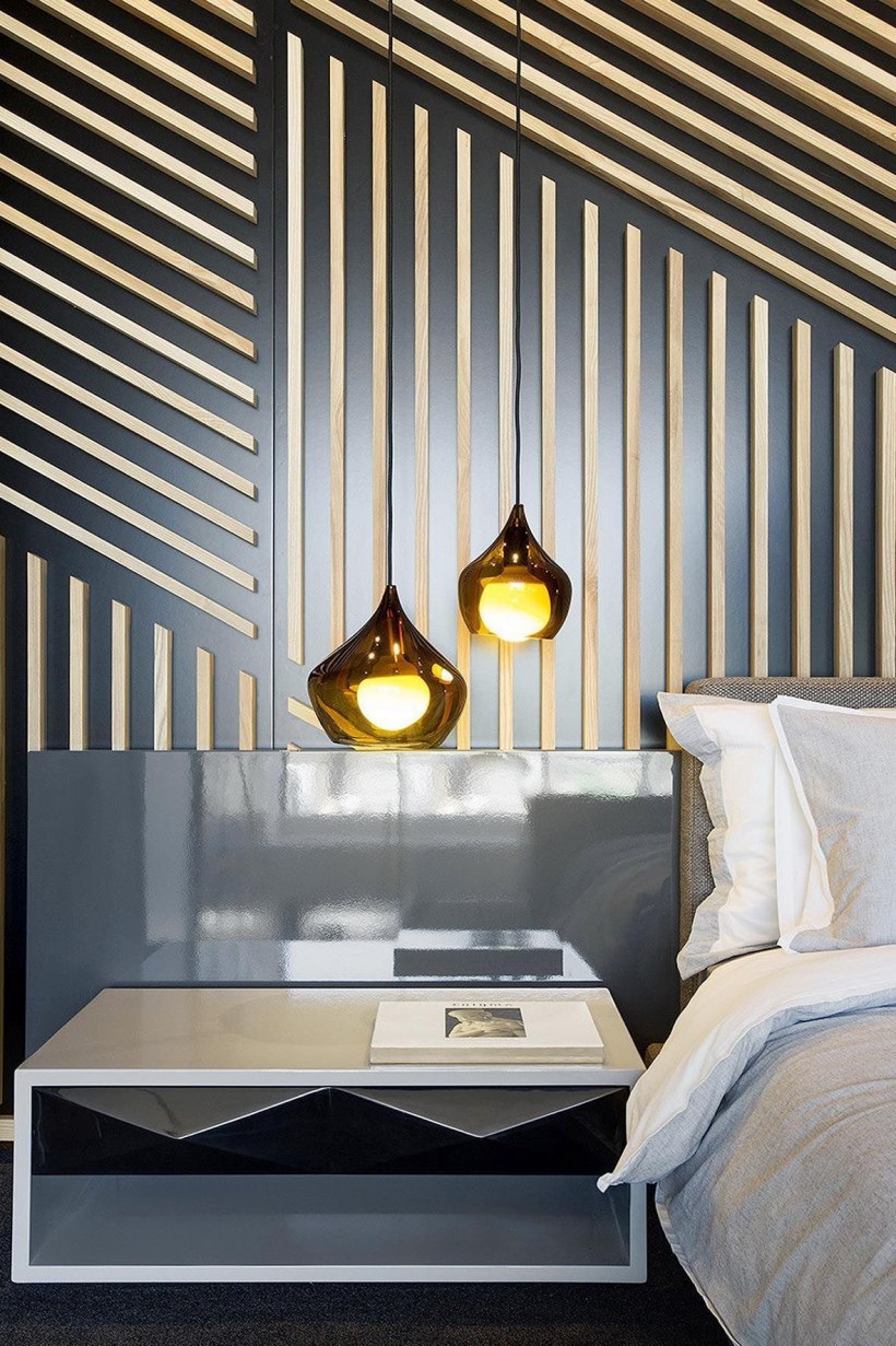 Деревянные планки в интерьере