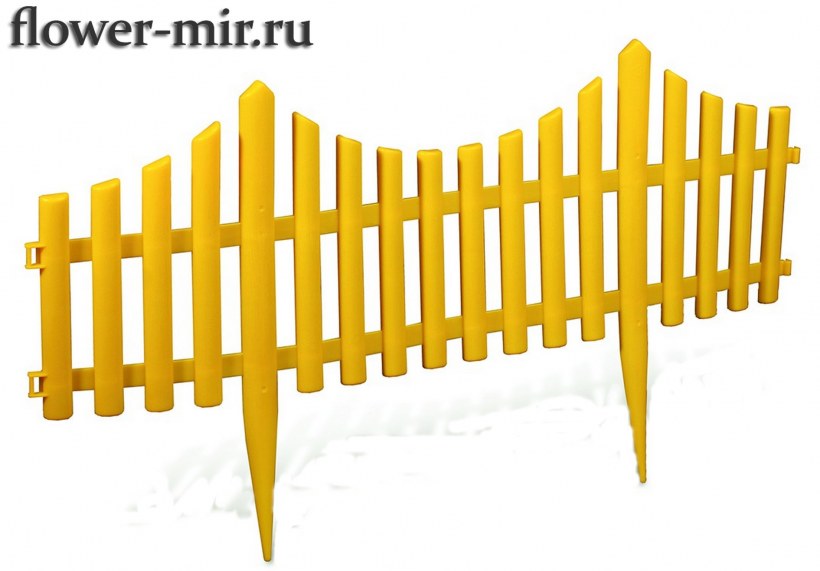 Забор декоративный Модерн "штакетник" белый