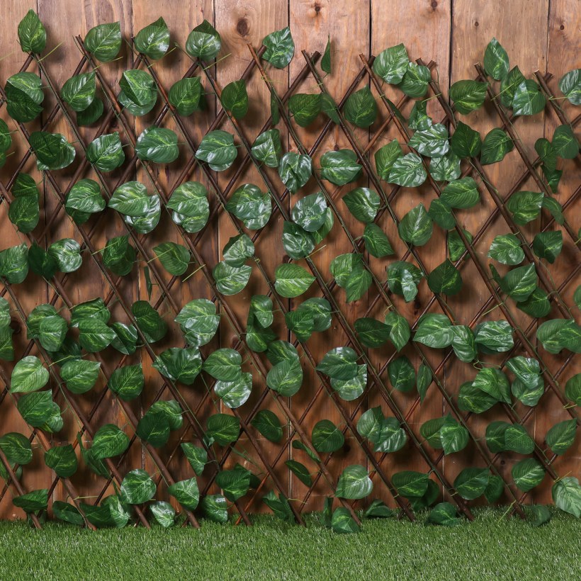 Декоративное ограждение 200 х 75 см, лист ольхи "GREENGO" 2730563