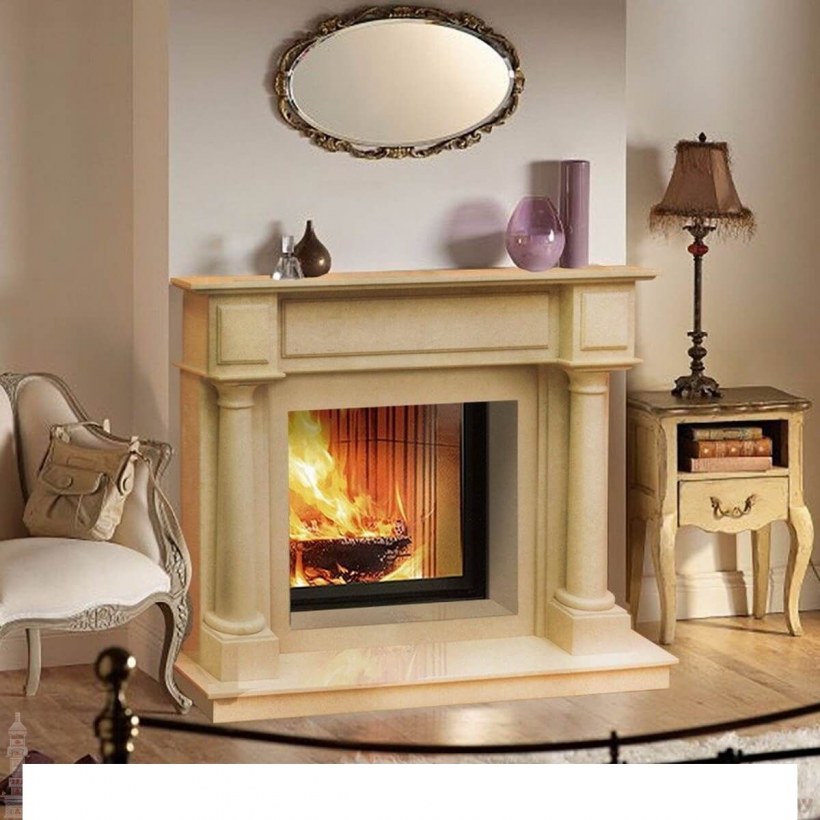 Каролина беж мрамор камин