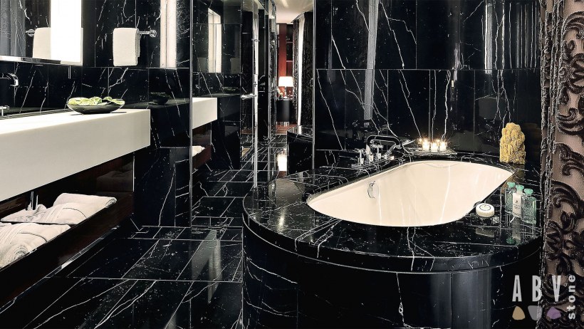 Мрамор Блэк Маркина (Black Marquina)