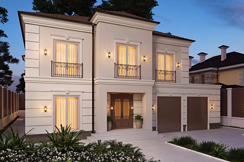 Стильный двухэтажный дом