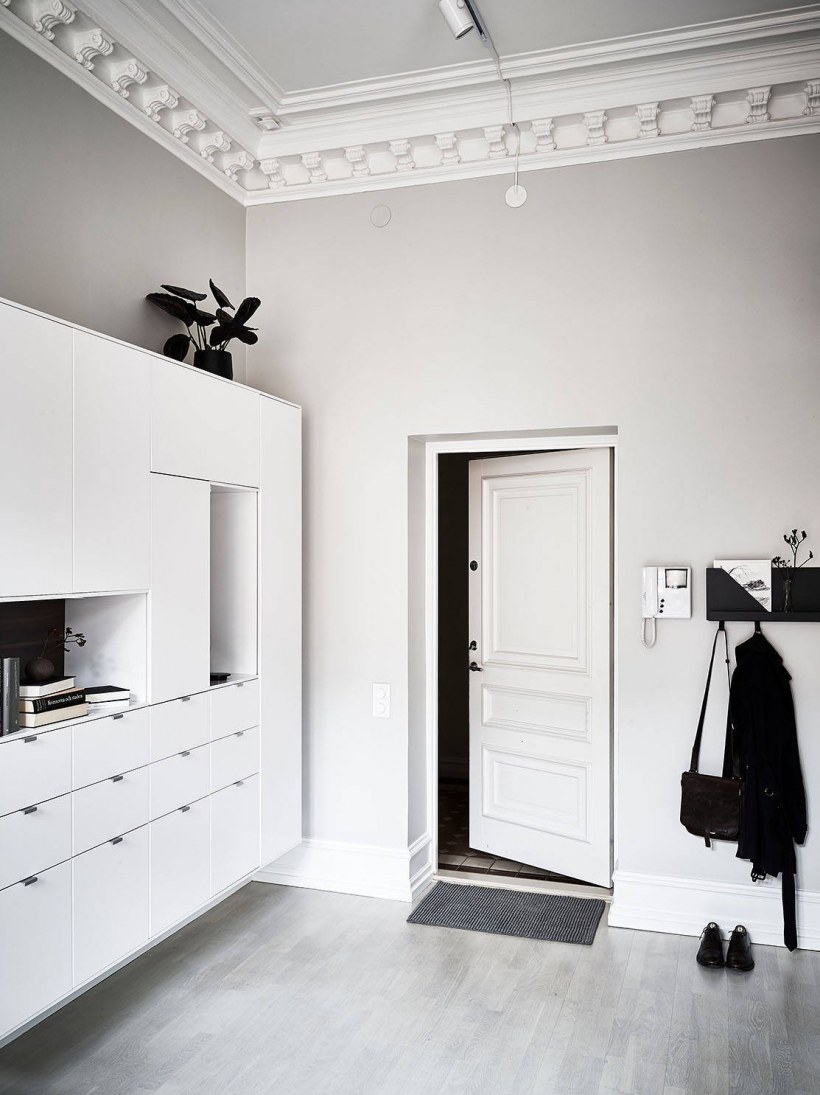 Черно-белый интерьер квартиры