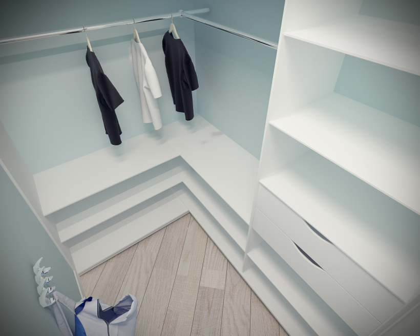 Гардеробная 3.5 кв м