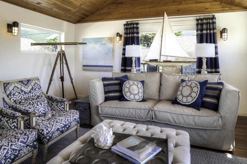 Гостиная в пляжном стиле