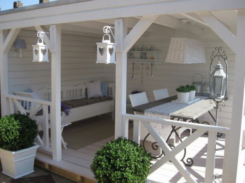 Беседка в скандинавском стиле