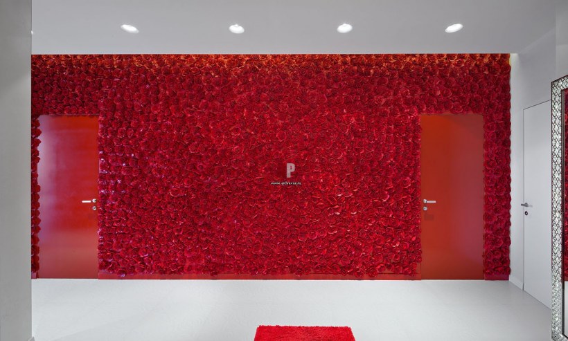 Отделка стен глянцем