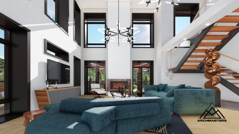 Планировка коттеджа со вторым светом