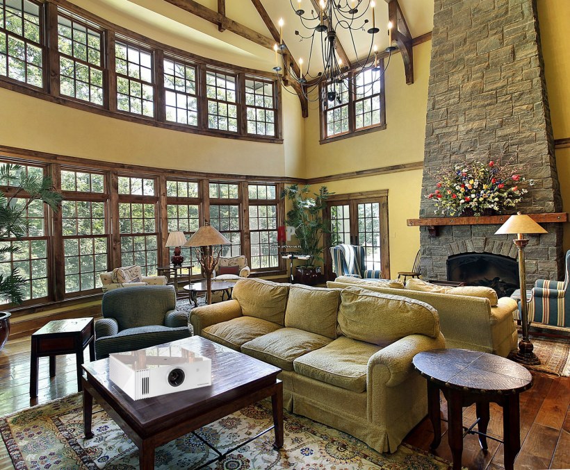 Гостиная в английском стиле со вторым светом