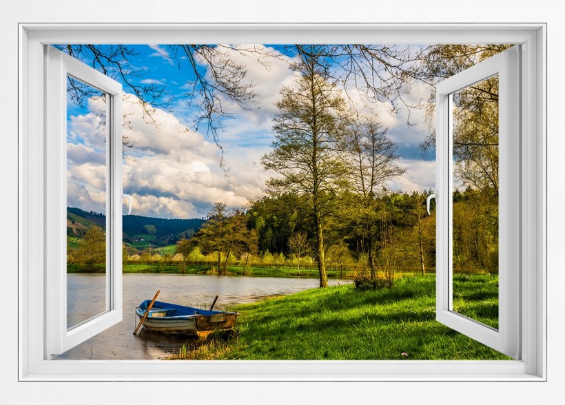 Окно с видом на речку