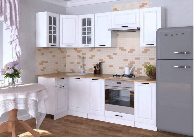 Белый Вегас кухонный гарнитур