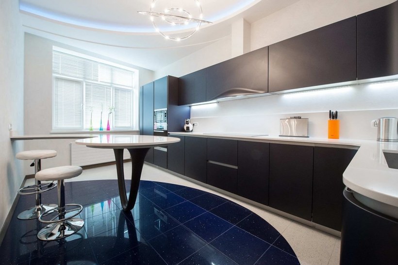 Кухни с барной стойкой