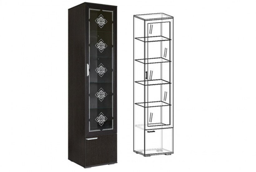 Шкаф-витрина Хельга угловая