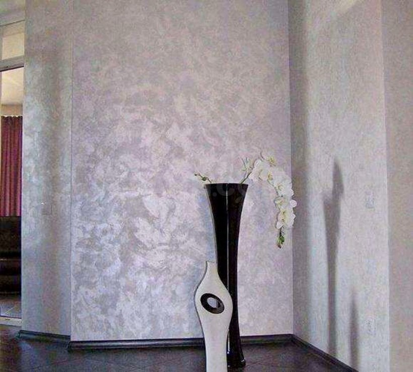 Венецианская штукатурка в спальне