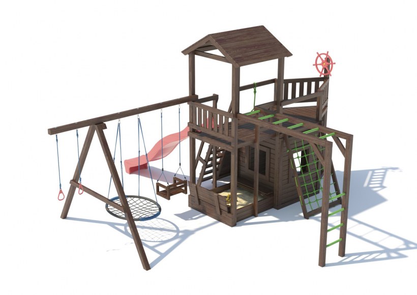 Детский игровой комплекс c песочницей эко 8080