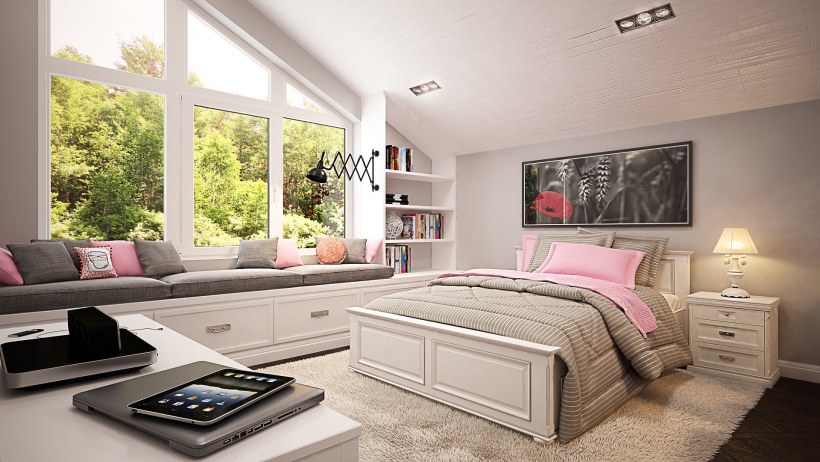 Огромная комната для девушки