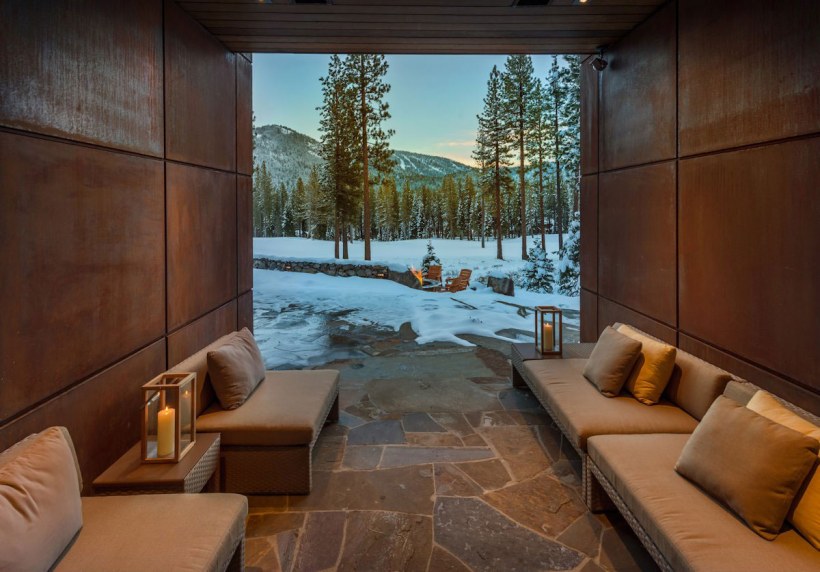 Резиденция миллиардера на озере Тахо интерьер