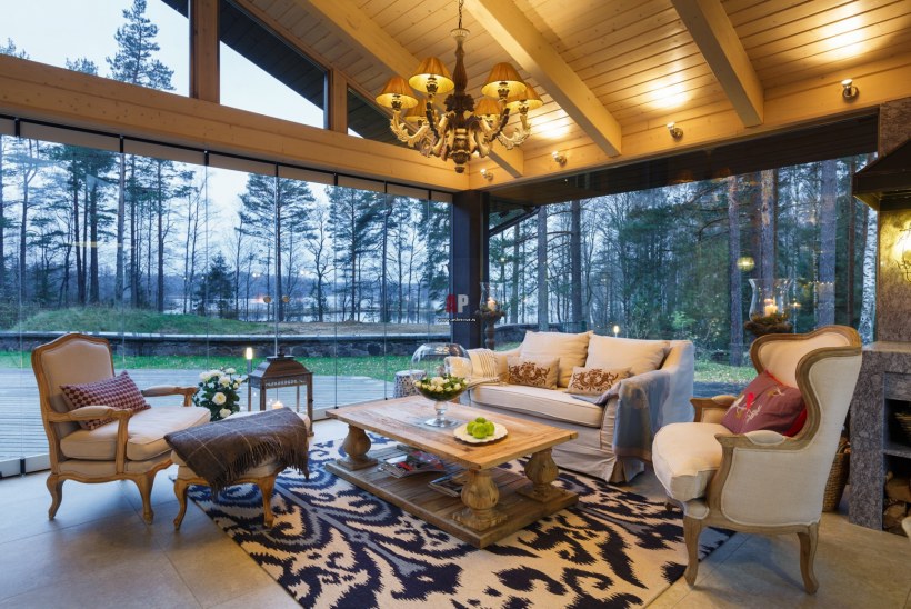 Загородный дом на Медном озере Honka 450м2 кухня