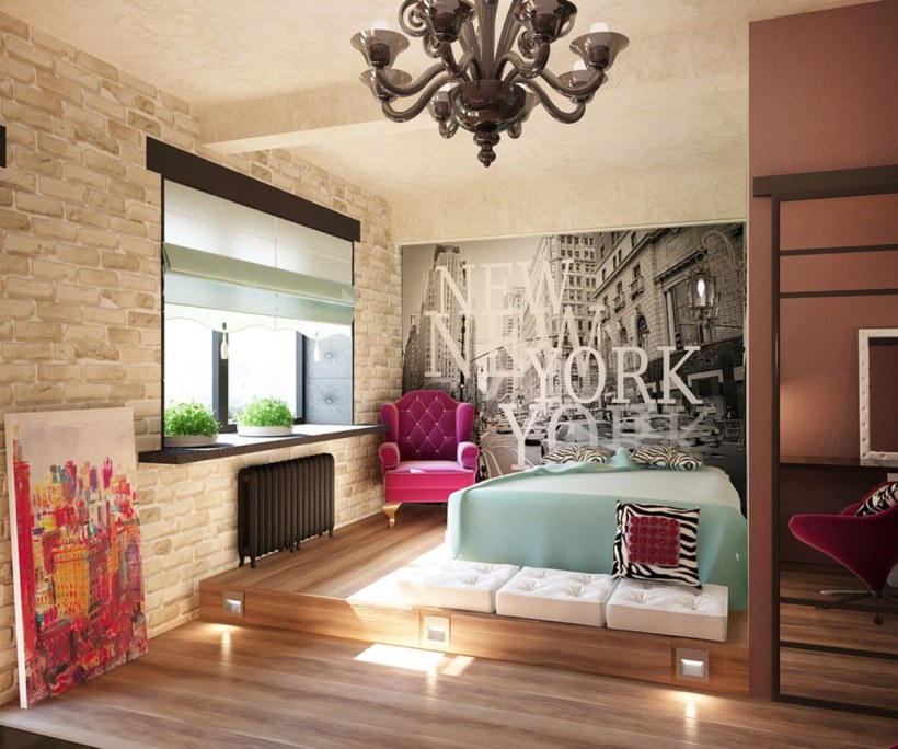 Креативный интерьер комнаты