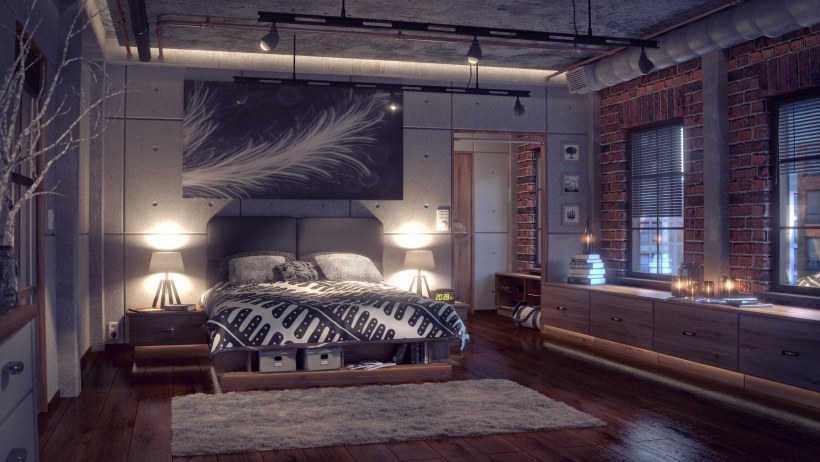 Кирпич в интерьере детской