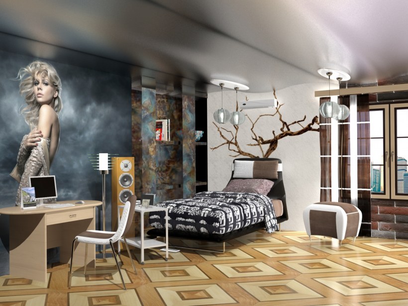 Спальня лофт (Ивару)